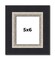 Photo Size Embellished Black Picture Frame - UV Acrylic, Foam Board Backing, Hanging Hardware